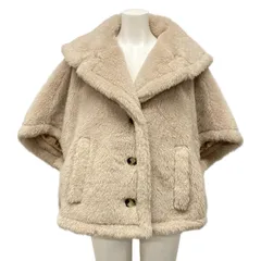 Max Mara(マックスマーラ) ポンチョ サイズSM レディース テディベア ケープ 23473601376 ベージュ 冬 ウール、アルパカのサムネイル