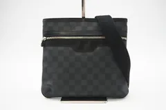 ★3日以内返品可★ 美品 LOUIS VUITTON ルイ・ヴィトン グラフィット トマス N58028 ショルダーバッグ ブラック グレー コーティングキャンバス メンズのサムネイル