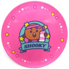 [중고]접시·찻잔 SHOOKY(슈가) 멜라민 플레이트 [BT21 CAFE ~Pink candy shop~]