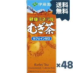 伊藤園 健康ミネラルむぎ茶 250ml紙パック×24本入×(2ケース)のサムネイル