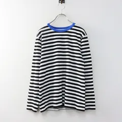 アニエスベー アダムエロペ agnes b. pour ADAM ET ROPE ロングスリーブボーダーTシャツ T1＼ブラック カットソー コラボ【2400015067506】のサムネイル