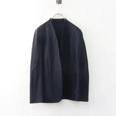 ユナイテッドアローズ UNITED ARROWS UBCB RAMIE Vノーカラージャケット 40＼ネイビー ラミー 【2400015067582】のサムネイル
