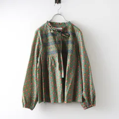 美品 定価39050円 2026SS ジェーンマープルドンルサロン Jane Marple PEACOCK POSY スモッキングブラウス M┃【2400015042992】のサムネイル