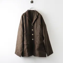 美品 タグ付き 定価10万 2026SS フォーティファイブアール 45R リネンクロスの908馬ジャケット 3｜ブラウン 羽織り【2400015069500】のサムネイル