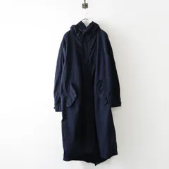 ハグオーワー クロスアンドクロス HUG O WaR Cloth&Cross モッズコート＼ネイビー ロング フード ミリタリー ジャケット【2400015066677】のサムネイル