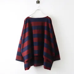 ハグオーワー クロスアンドクロス HUG O WaR Cloth&Cross BOX型ビッグボーダーボートネックカットソー F＼ボルドー系【2400015066691】のサムネイル