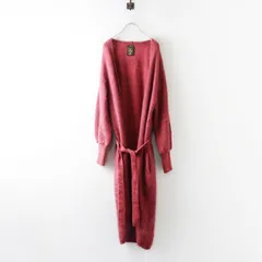 ハグオーワー クロスアンドクロス HUG O WaR Cloth&Cross ウールモヘヤシルクロングカーディガン＼ピンク ニット【2400015066738】のサムネイル