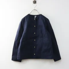 美品 トラディショナルウェザーウェア Traditional Weatherwear ARKLEY ノーカラージャケット 34 ネイビー／ゴム引き【2400015071176】のサムネイル