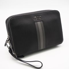 PRADA プラダ サフィアーノ クロコダイル クラッチバッグ セカンド