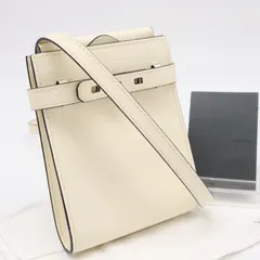 ★3日以内返品可★ 美品 Valextra ヴァレクストラ ソフトカーフスキン スリムB トラッコリーナ WBBR0061028LOCNTWW ショルダーバッグ ホワイト カーフレザー レディースのサムネイル