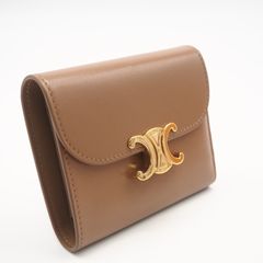 CELINE トリオンフ 三つ折り財布 ブラウン - メルカリ