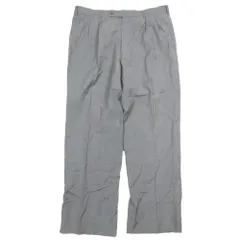 Aquascutum アクアスキュータム スラックス テーパードパンツ タック センタープレス ジップフライ 88 グレー メンズ 古着 中古 USEDのサムネイル