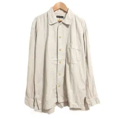 良品 ISSEY MIYAKE イッセイミヤケ ブリーチ加工 コットン ロングスリーブシャツ サイズ3 ベージュ系 メンズ 古着 中古 USEDのサムネイル