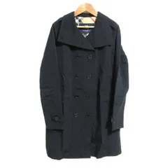 良品 BURBERRY LONDON バーバリーロンドン 裏地ノバチェック ダブルブレストコート 38サイズ ブラック レディース 古着 中古 USEDのサムネイル