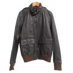良品 HG HYSTERIC GLAMOUR ヒステリックグラマー レザーフライトジャケット ブルゾン サイズM ブラウン メンズ 古着 中古 USEDのサムネイル