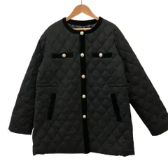 美品 Herlipto ハーリップトゥ  Liora Quilted Down Jacket ダウンジャケット 1254307140 サイズM ブラック レディース 古着 中古 USEDのサムネイル