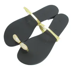 未使用 GIUSEPPE ZANOTTI ジュゼッペザノッティ フラットサンダル サイズ38.5 25.5cm相当 ゴールドカラー レディース 古着 中古 USEDのサムネイル