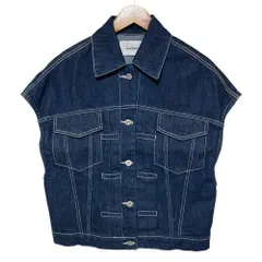 美品 MACHATT マチャット デニムベスト MCT22S701 サイズF インディゴ レディース 古着 中古 USEDのサムネイル