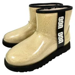 良品 UGG アグ Classic Clear Mini ショートブーツ レインブーツ 1113190 サイズUSA7 24cm クリア アイボリー レディース 古着 中古 USEDのサムネイル