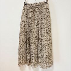 GU プリーツロングスカート アニマルドット S 222-337879