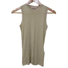 美品 23SS AURALEE オーラリー GIZA SUPER HIGH GAUGE SHEER RIB TANK タンクトップ A23ST04HF サイズ1 ベージュ レディース 古着 中古 USEDのサムネイル