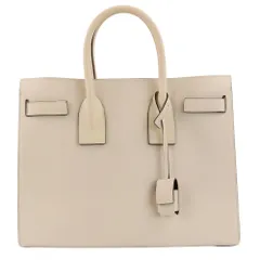 良品 SAINT LAURENT PARIS サンローランパリ サック ド ジュール スモール 2way ショルダー トートバッグ 378299 アイボリー レディース 古着 中古 USEDのサムネイル