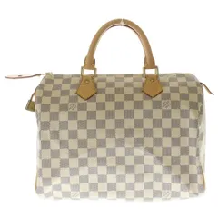 LOUIS VUITTON (ルイヴィトン) スピーディ30 ボストンバック ハンドバック ダミエアズール PVC レザー ホワイト N41533のサムネイル