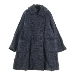 COMME des GARCONS (コムデギャルソン) 14AW ウールニット 丸襟 ダブルブレスト オーバーサイズ ビーコート グレー レディース GN-C008 AD2014のサムネイル