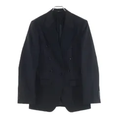 DOLCE & GABBANA (ドルチェアンドガッバーナ) チェック柄ダブルブレステッド切り替えジャケット ブラック ポリエステル #44のサムネイル