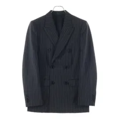 CELINE (セリーヌ) 20SS エディ期 ノッチドラペル サイドベンツ ストライプ ダブルブレストテーラードジャケット グレー 2V092943Hのサムネイル