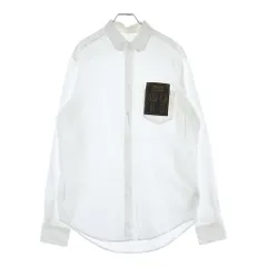 LOUIS VUITTON (ルイヴィトン) 23SS オックスフォード DNA シガレットポケット 長袖シャツ ホワイト RM231Q DLX HIS55Wのサムネイル