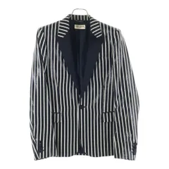 SAINT LAURENT PARIS (サンローランパリ) 13SS エディ期 ストライプ ピークドラペル 1B スモーキングジャケット テーラードジャケット ブラック/ホワイト 310542 YUN59のサムネイル