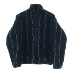PATAGONIA (パタゴニア) 97AW Patagonia ヴィンテージ サンダー柄 ボア ナイロン リバーシブル ジップアップ グリセードジャケット グリーン/ネイビーのサムネイル