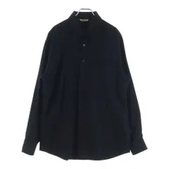 AURALEE (オーラリー) 22AW SUPER LIGHT WOOL SHIRTS スーパーライトウール レギュラーカラー長袖シャツ ブラック A22AS01OSのサムネイル
