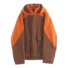 LOUIS VUITTON (ルイヴィトン) 21AW モノグラム フーデッド ジップアップ デニム ジャケット ブルゾン ブラウン/オレンジ RM212 G98 HLA61Wのサムネイル