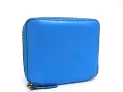 COMME des GARCONS コム デ ギャルソン レザー ラウンドファスナー 財布 ウォレット 札入れ 小銭入れ ブルー系 DP1686のサムネイル