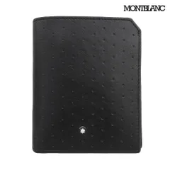 超美品 モンブラン MONTBLANC 118713 アーバン レーシング スピリット レザー 二つ折り 財布 コンパクト ウォレット 黒  箱付き メンズのサムネイル