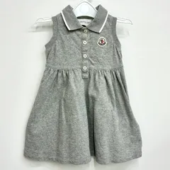 【モンクレール MONCLER】キッズ ブルマ付き！ノースリーブワンピース ポロワンピース 80 (12/18) グレーのサムネイル