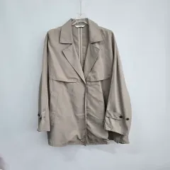 1024 レノマ オーバーサイズ オリーブ グリーン ポリ エステル ジャケット 5のサムネイル