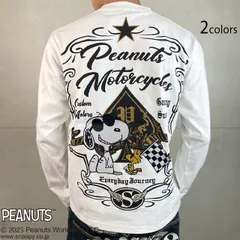SNOOPYコラボ MOTORCYCLE長袖Tシャツ◆Flagstaffのサムネイル