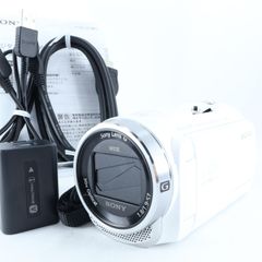 良品】SONY(ソニー) ビデオカメラ Handycam HDR-CX680 ホワイト 内蔵