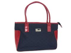 □新品同様□ FENDI フェンディ デニムキャンバス リボン 花柄