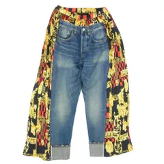 JUNYA WATANABE COMME des GARCONS ジュンヤワタナベコムデギャルソン 21AW JH-P109 Levi's リーバイス 501xx スカーフ プリーツ デニム パンツ インディゴブルー系 S【中古】のサムネイル