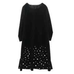 COMME des GARCONS HOMME PLUS コムデギャルソンオムプリュス 19AW PD-J053 ウール 穴開きロングニット ジャケット ドッキング コート ワンピース ブラック系 S【中古】のサムネイル