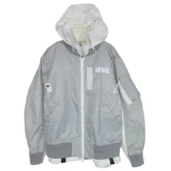 Sacai サカイ CZ4678-097 × NIKE AS Womens NRG LAYERED JKT レイヤード ドッキング ブルゾン ジャケット グレー系 M【中古】のサムネイル