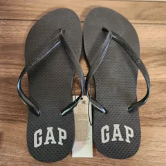 【未使用品】GAPロゴ ビーチサンダル ブラック サイズ7 24cmのサムネイル