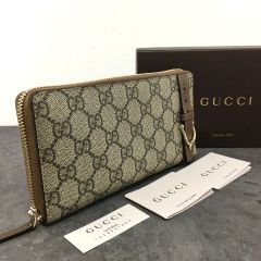 極美品 GUCCI 長財布 821802 GGエンブレム 591 - メルカリ