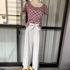 BURBERRY BLUE LABEL ノバチェック 半袖 Tシャツ ピンク 38 ホース刺繍 バーバリーブルーレーベルのサムネイル
