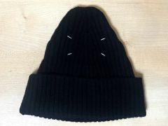 Maison Margiela リブニットビーニー ブラック Mサイズ - メルカリ
