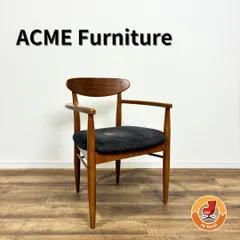 ACME Furniture アクメファニチャー TRESTLES ARM CHAIR トラッセル アーム チェア 座面擦れあり ウォルナット ファブリック ダイニングチェアのサムネイル